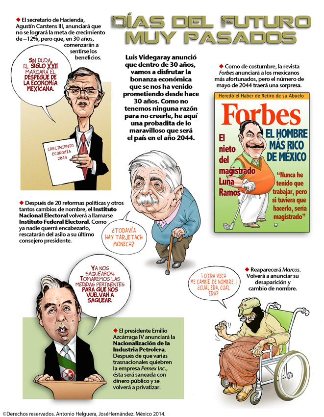 Dias del futuro muy pasados. Domingo 1 de junio de 2014.